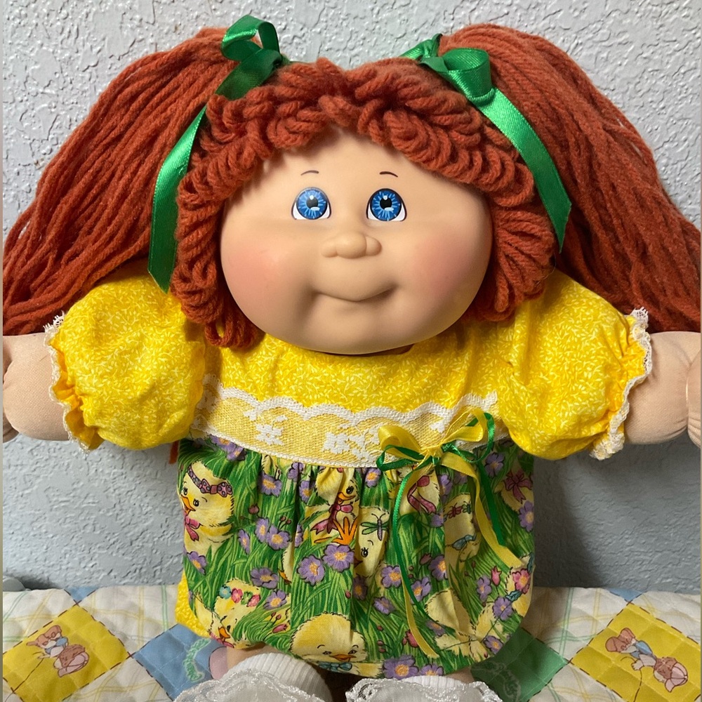 RARE Cabbage Patch Kid Girl Play Along PA-41 Red Hair Blue Eyes 2009
